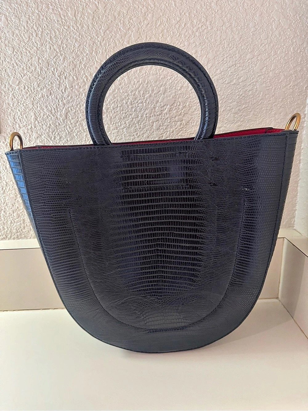 Black Tote Bag With Shoulder Strap Like New